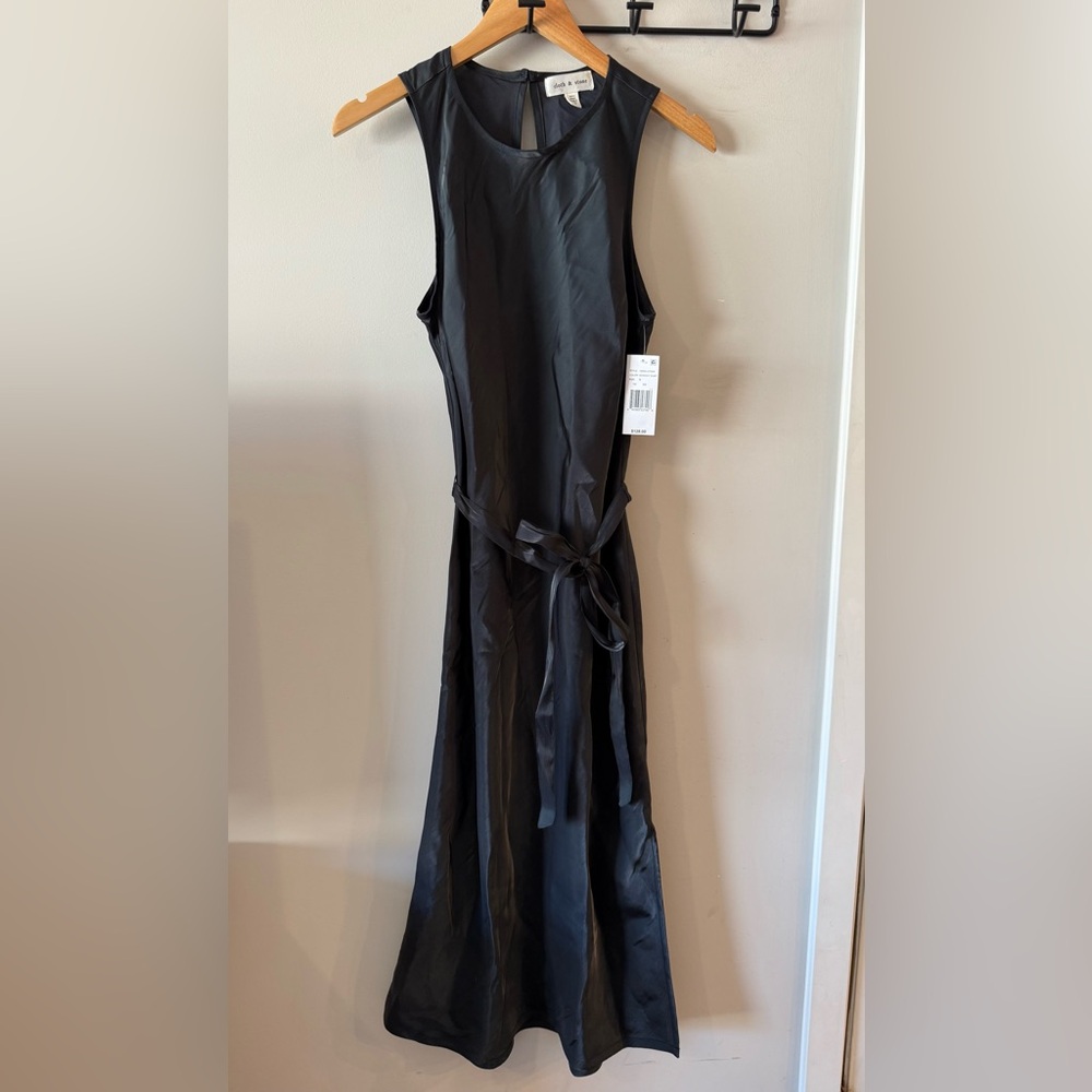 NWT Anthropologie Cloth & Stone Elegant Black Sleeveless Dress
